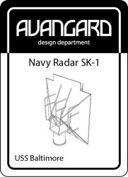 2x Lasercut navy radar SK-1 z.B....