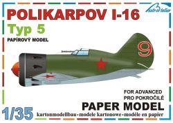 sowjetisches Jagdflugzeug Polikarpow 1-16 Typ 5 1:35