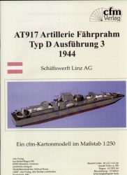 AT917 Artillerie Fährprahm Typ D Ausführung 3 (Zustand 1945) 1:250 deutsche Anleitung