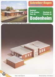 Bahnhof Bodenheim als Kartonmode...
