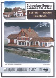 Bahnhof Friedbach als Kartonmode...