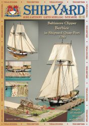 Baltimore Clipper Berbice 1780 inkl. Spantensatz +Quay-Port 1:96