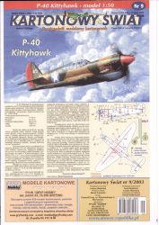 Curtiss P-40 Kittyhawk als Karto...