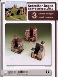 Drei kleine Burgen als Kartonmod...
