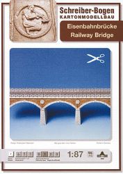Eisenbahnbrücke als Kartonmodell...