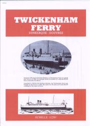 Eisenbahnfähre Twickenham Ferry (1934) 1:300 einfach