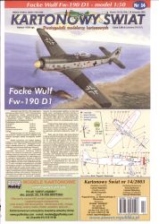 Focke Wulf Fw-190 D1 als Kartonm...