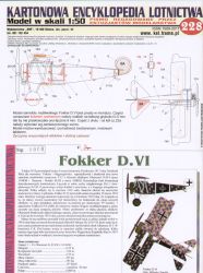 Jagdflugzeug Fokker D.VI in der ...
