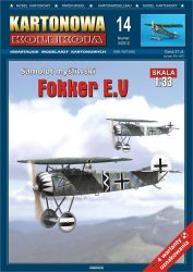 Fokker E.V in vier optionalen Be...
