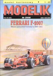 Formel 1 Ferrari F-2007 1:25 Offsetdruck