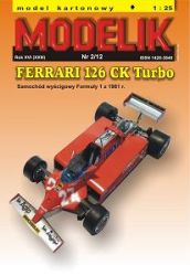 Formel 1.-Rennauto FERRARI 126 CK Turbo (1981) 1:25