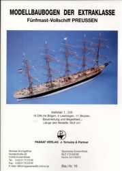 Fünfmast-Vollschiff PREUSSEN (1902) 1:250