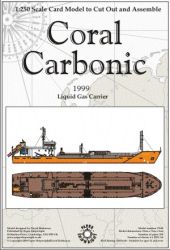 Gastanker für Beförderung von flüssigem CO2 MV Coral Carbonic 1:250