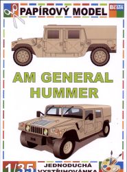 Geländewagen AM General Hummer (sandfarbener Anstrich) 1:35 einfach