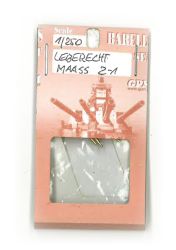 Geschützrohrsatz für Zerstörer Leberecht Maass Z 1 1:250