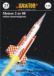 Höhenforschungsrakete Meteor 2 (Nr. 08) 1:10 einfach