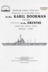 Lasercut-Detailsatz Hr.Ms. Karel Doorman +... 1:250 (Scaldis)