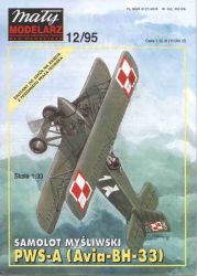 Jagdflugzeug PWS-A (Avia BH-33) von 1934 1:33 übersetzt, ANGEBOT