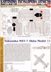 Kamikaze-Raketenflugzeug Yokosuka MXY-7 Ohka Model 11 1:50