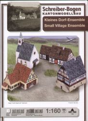 Kleines Dorf-Ensemble (Kirche, B...
