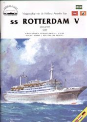ss Rotterdam V in zwei Bauzustän...