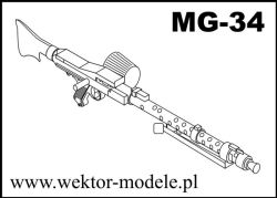 Maschinengewehr MG-34 als Laserc...