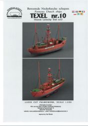 Lasercut-Spantensatz für Feuerschiff TEXEL Nr.10 1:250 (Scaldis)