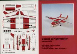 Leichtflugzeug Cessna 337 Skymaster 1:250 deutsche Anleitung