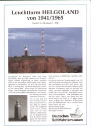 Leuchtturm HELGOLAND von 1941/1965 1:250 deutsche Anleitung,  Angebot