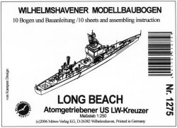 USS LONG BEACH CGN-9 LW - Atomgetriebener Kreuzer, 1:250, selten, Angebot