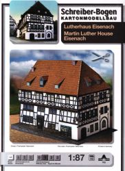 Lutherhaus in Eisenach 1:87 (H0) deutsche Anleitung