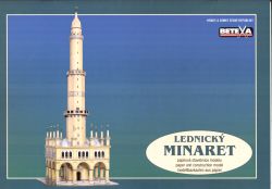 Ein Minarett mit einer Moschee a...