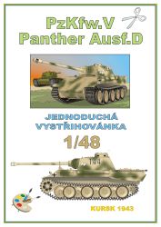 Pz. Kpfw. V Panther Ausf. D (Panzerschlacht um Kursk, 1943) 1:48 einfach