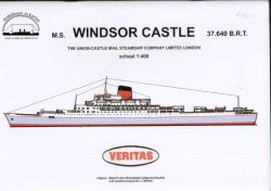 RMS WINDSOR CASTLE (1959) 1:400 einfach