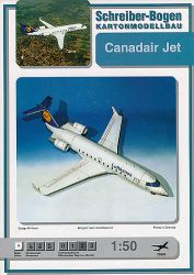 Regionalverkehrsflugzeug Canadair CL-600 Regional Jet (Lufthansa) 1:50 deutsche Anleitung