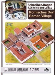 Römisches Dorf als Kartonmodellb...