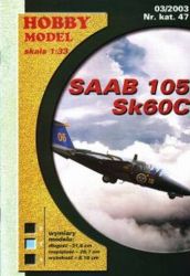 Aufklärungsflugzeug Saab 105 Sk60C 1:33 Reprint