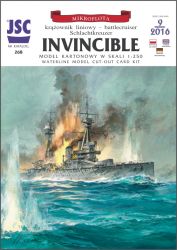 Schlachtkreuzer HMS Invincible (1909) 1:250 übersetzt