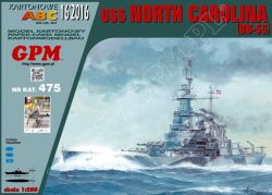 Schlachtschiff USS North Carolina (BB-55) September 1944 1:200 extrem²