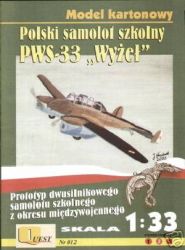 Schul-Jagdflugzeug PWS-33 Wyzel (1938) 1:33 ANGEBOT