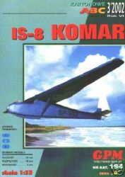 Schul-Segelflugzeug IS-8 Komar 1:33