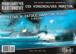 Seeschlacht von Hampton Roads (9. März 1862, USS Monitor + CSS Virginia) 1:350