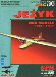 Segelflugzeug Jezyk (1932) - zwei Modelle 1:33 und 1:50