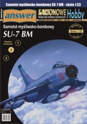 Sowjetischer Jagdbomber Suchoj Su-7 BM 1:33 halbglänzender Silberdruck