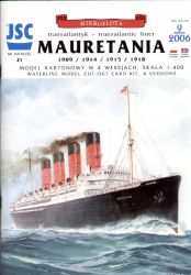 Transantlantikliner MAURETANIA in 4 Bemalungsoptionen (1909/1914/1915/1918) 1:400
