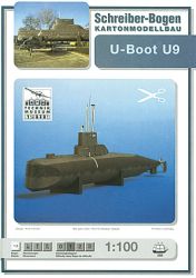 U-Boot U-9 (Bj.1966) als Kartonm...