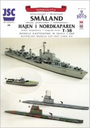 Zerstörer Smaeland / Smaland +2 U-Boote +Torpedoboot +Flugkörper 1:400 übersetzt