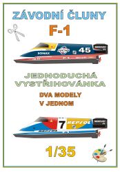 Zwei Rennboote der Formel F-1 al...