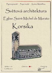 Romanisch-pisanische Kirche San Michele de Murato von Korsika/Italien (1280) 1:150
