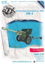 sowjetische 76mm Divisionskanone ZiS-3 (Modell 1942) 1:25-präzise
